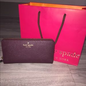 Kate Spade Mikas Pond Lacey Mulled Wine Wallet